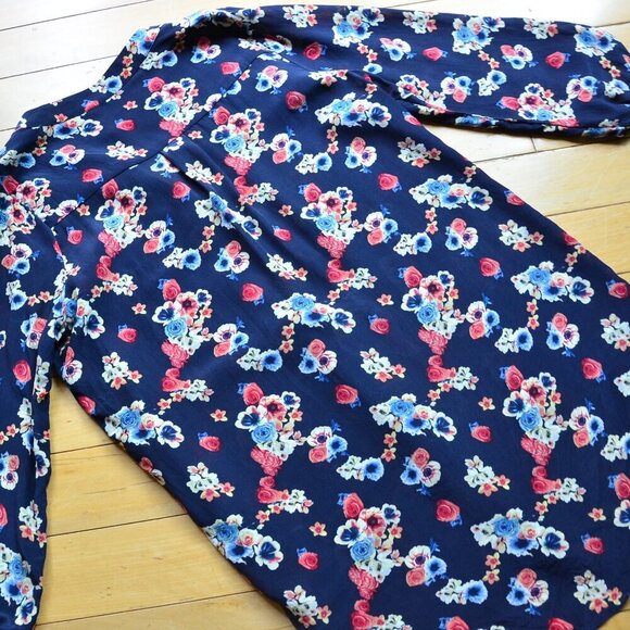 Amour Vert for Stitch Fix Floral Silk Blouse S - Picture 9 of 10